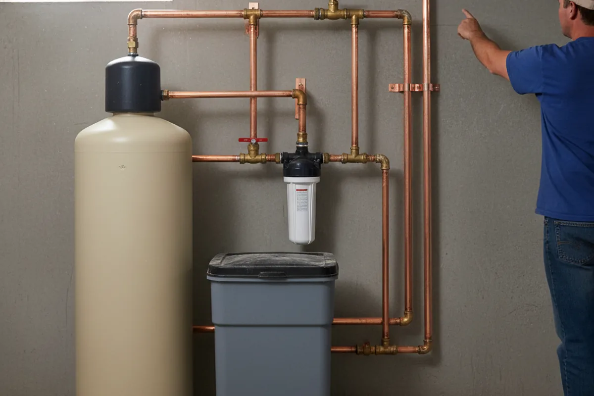 Whole-house water treatment system installed in Blue Hill